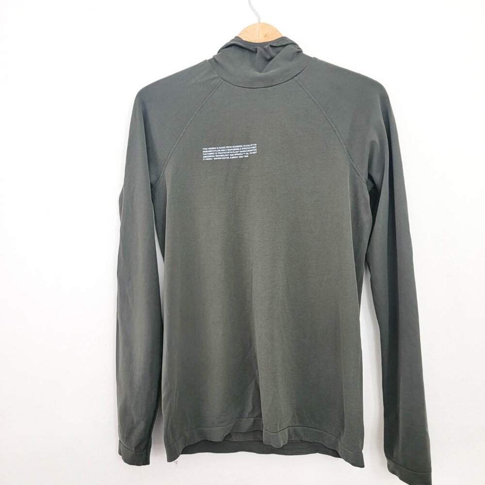 Pangaia Archive PLNTFIBER Hoodie Sweatshirt in Olive Green Small